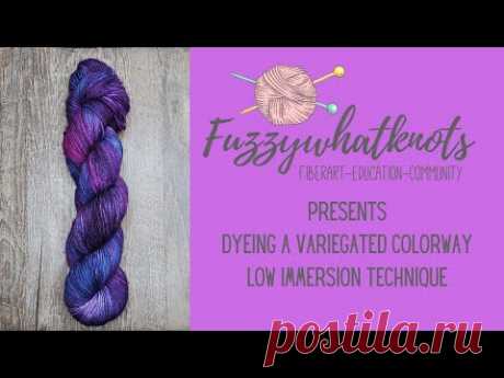 Low immersion yarn dyeing - Outta this world variegated colorway