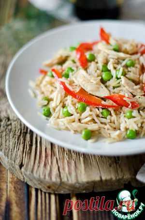 Жаренный рис с курицей по-Китайски - кулинарный