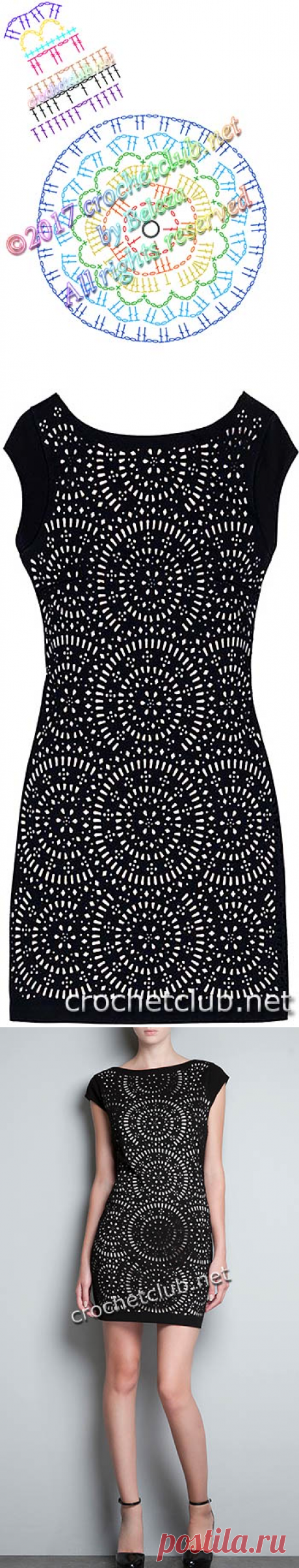 Платье Zara крючком - Вязание Крючком. Блог Настика