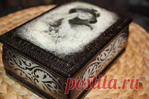 Шкатулка в стиле «Ретро» - Декупаж - Рукоделие и творчество - Каталог статей - Рукоделие-мое хобби