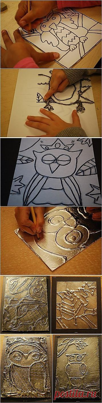 Картины из фольги — пошаговая инструкция.
Дизайн своими руками