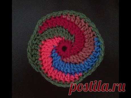 How to Crochet a Spiral Motif Pattern #3 │by ThePatterfamily
