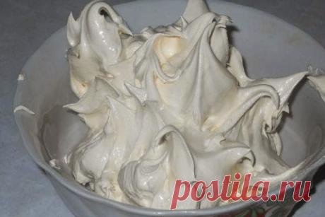 шеф-повар Одноклассники: Заварной белковый крем для украшения торта