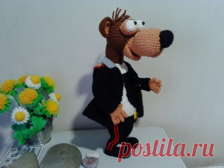 Полковник Миша, ч.4. Colonel Misha, р.4.  аmigurumi, Crochet, вязать игрушку, амигуруми.