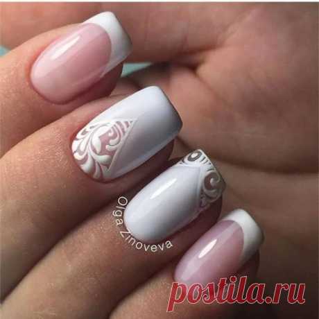 Потрясающая идея весеннего нежного маникюра! 🌸😲💗 Забираем к себе на стену...