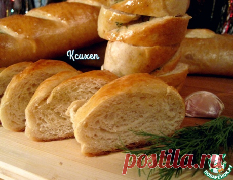 Батоны с чесночным маслом – кулинарный рецепт