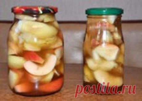 Маринованные яблоки.