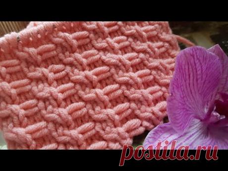 Необычайно красивый декоративный узор спицами 🙋‍♀️ knitting pattern.