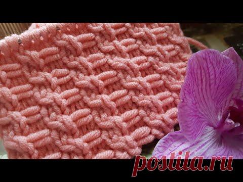 Необычайно красивый декоративный узор спицами 🙋‍♀️ knitting pattern.