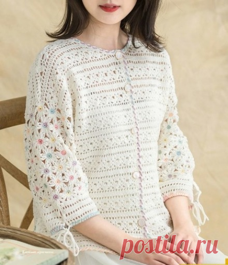 Пуловер, туника, жакет крючком со схемами - Интересные и красивые варианты | Вязание крючком | Дзен