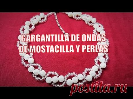 Hermosa Gargantilla elegante de ondas - Bisutería fina (Tutorial paso a paso)