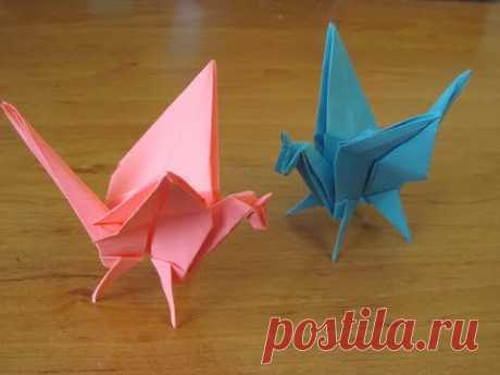 Как сделать единорога оригами, бумажный дракон единорог Paper Unicorn ORIGAMI DRAGON