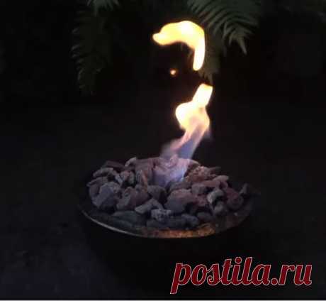 Восхитительный декор для сада — живой огонь своими руками