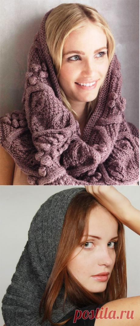 Как связать шарф трубу спицами. Инструкция вязания, фото.