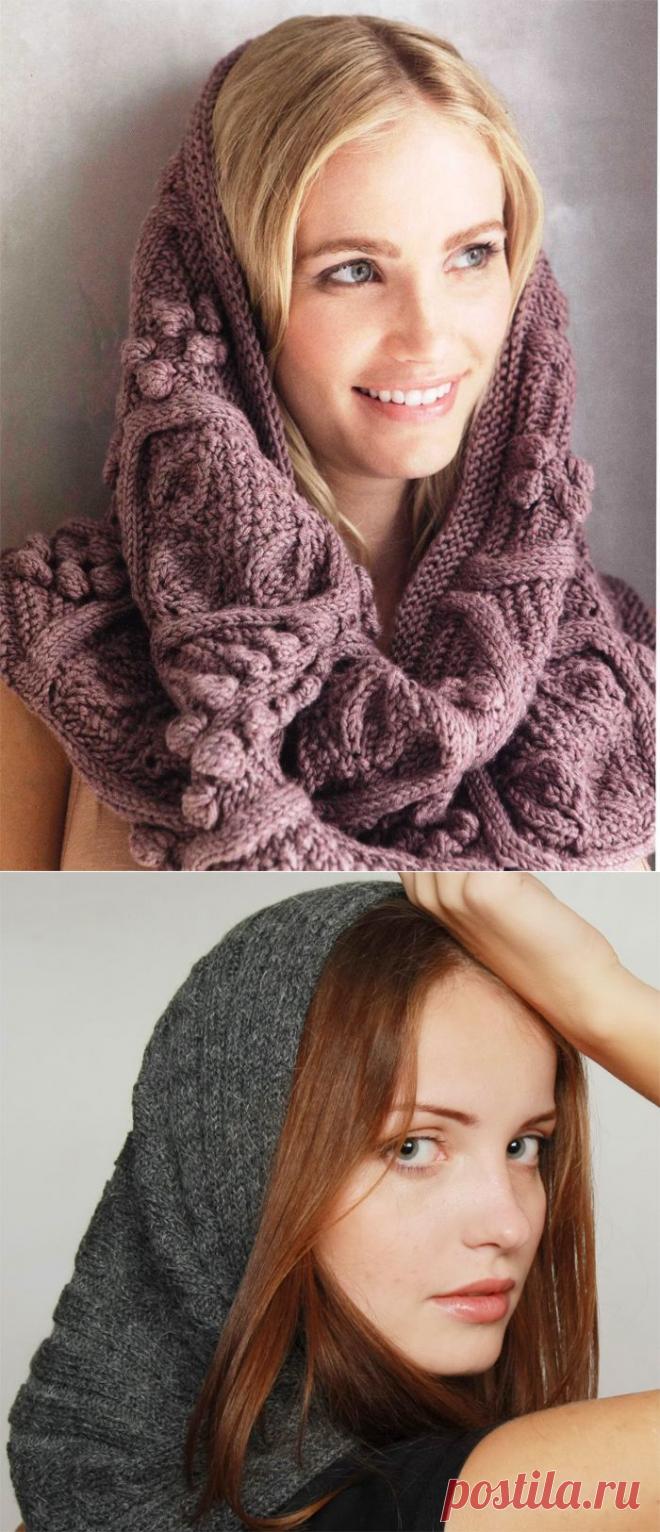 Как связать шарф трубу спицами. Инструкция вязания, фото.