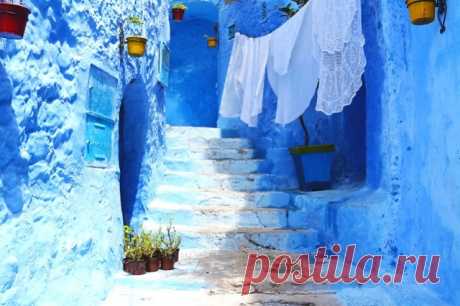 Голубой город Шефшауен (Chefchaouen) в Марокко