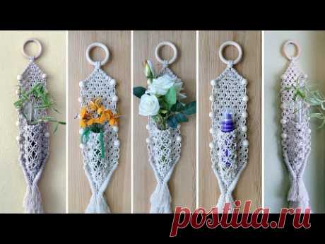 Easy Macrame Tube Hanger
