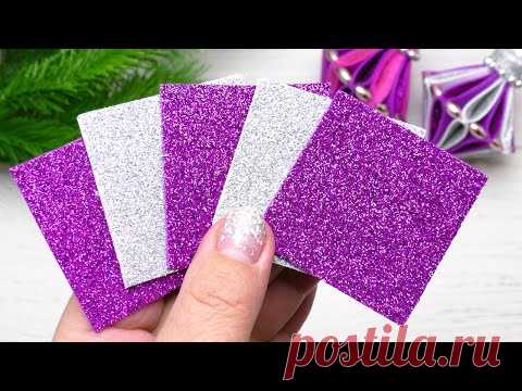 Look what happened! A simple Christmas tree ornament made of foamiran - YouTube