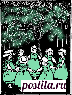 Английские игровые детские песенки для хоровода. Here We Go Round the Mulberry Bush с переводом на русский и вариантами исполнения. История создания.