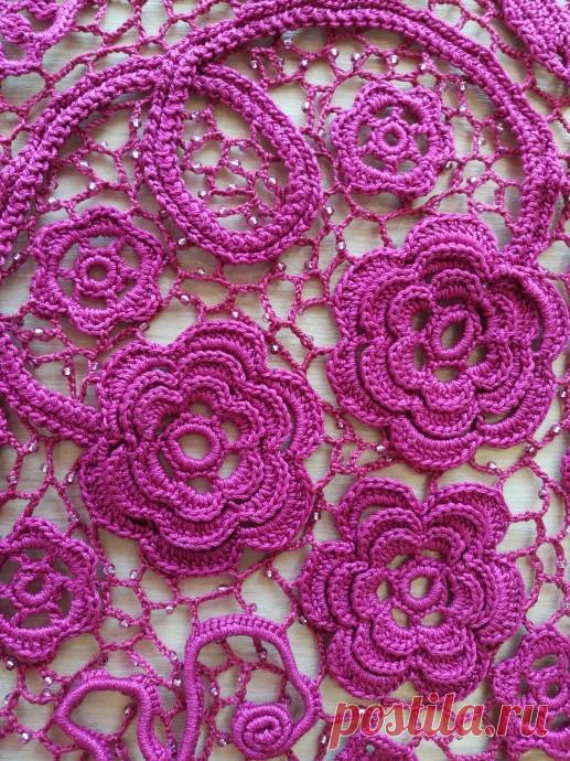 Начала новую работу - блуза в технике Ирландское кружево.