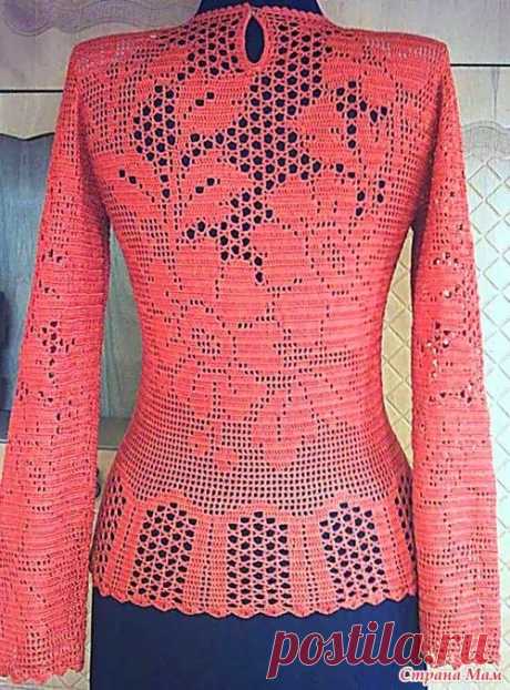 CARAMELO DE CROCHET: filet en rojo