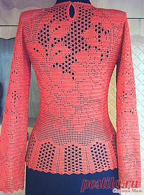 CARAMELO DE CROCHET: filet en rojo