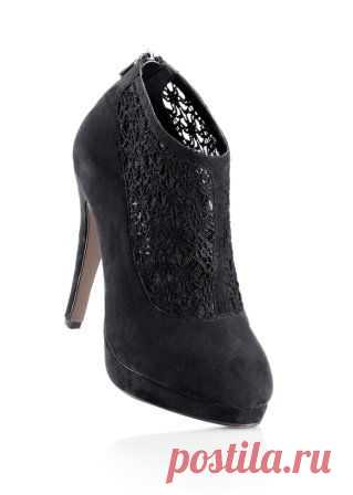 Ботильоны черный - Обувь - bonprix.kz