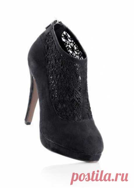 Ботильоны черный - Обувь - bonprix.kz