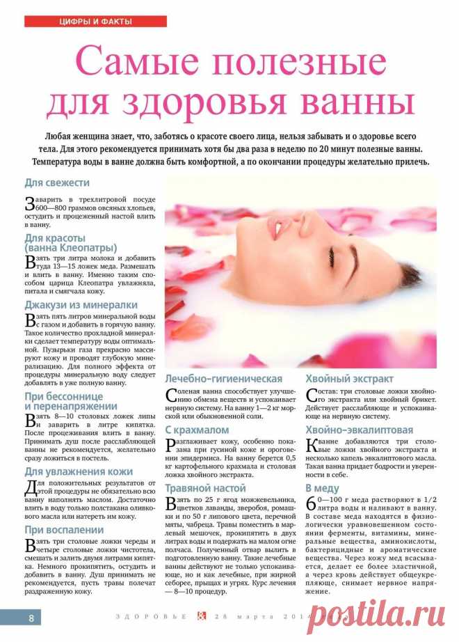 Самые полезные для здоровья ванны