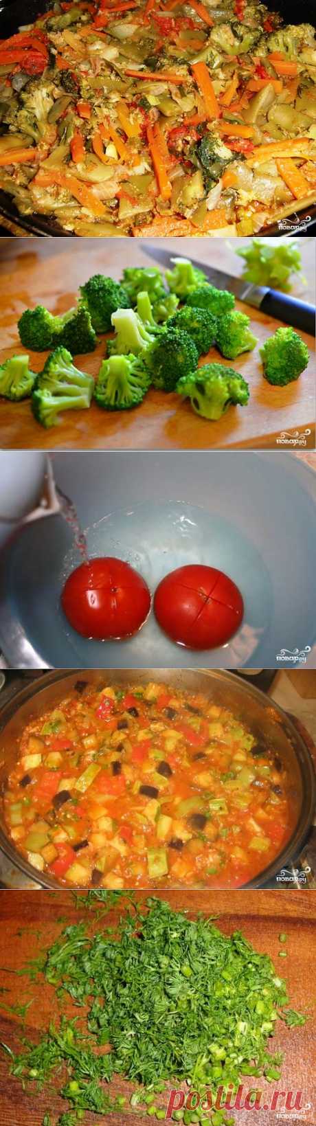 Овощное рагу с брокколи - пошаговый кулинарный рецепт на Повар.ру