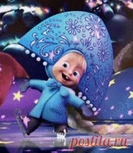 Снегурочка) - Схемы вышивки - АнастасияСол - Авторы - Портал «Вышивка крестом»