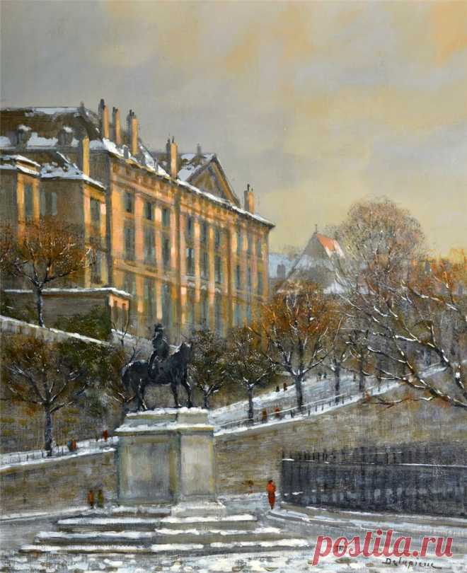 Швейцария. Женева. Монблан.... Roger Delapierre (Switzerland, born 1935)