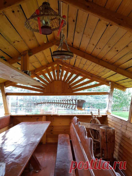 Это всё папа сделал своими руками за четыре года жизни в деревне