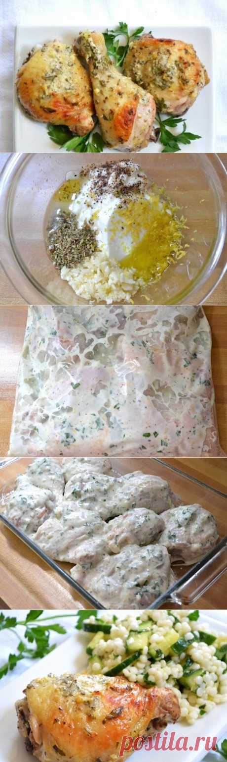 Пикантная курица в маринаде по-гречески, пошаговый фото рецепт