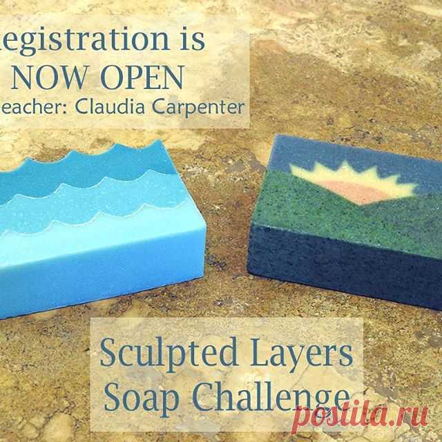 For the June soap challenge we are doing Sculpted Layers!  Created and taught by Claudia Carpenter.  Sponsor: Custom Soap Stamps.  Register by June 6. (Link in profile.)