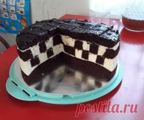 Вікторія Дум'як - #шахова_дошка #шоколадний_бісквіт...