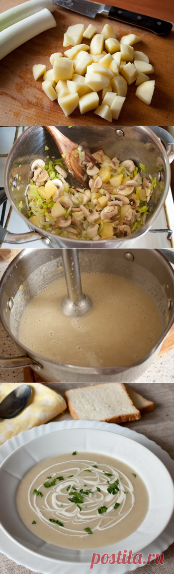 рецепт супа-пюре из картофеля и порея