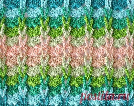Узор крючком от MyPicot.