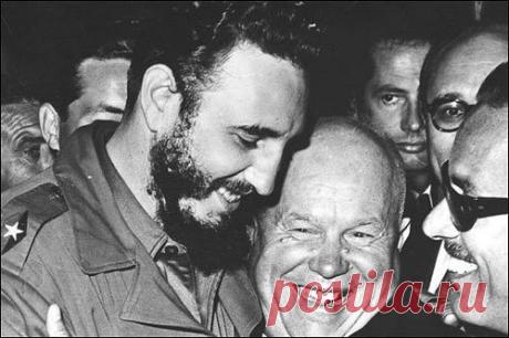 Фидель Кастро и Никита Хрущев