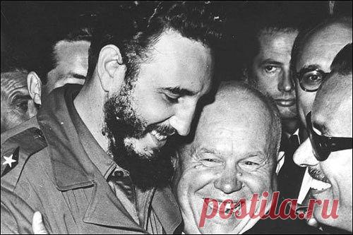 Фидель Кастро и Никита Хрущев