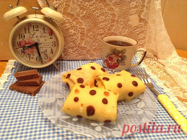 Как сделать блины в горошек