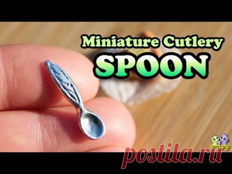 Миниатюрная ЛОЖКА из полимерной глины