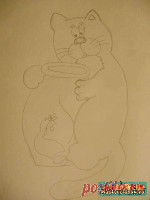 Кот из манки. Мастер класс