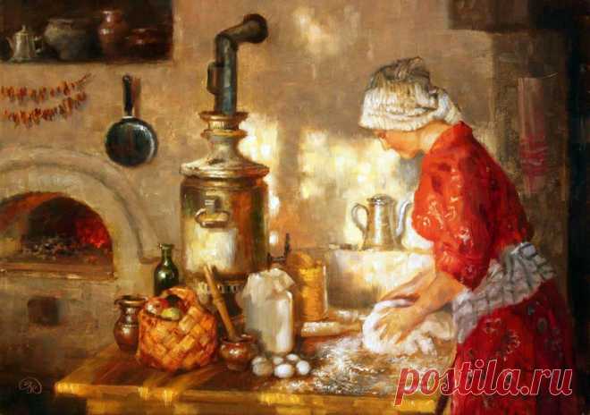 луг.околица.домишко. худ.Василий Жданов.