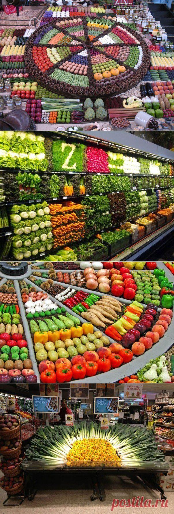 Как украшают прилавки магазинов в Швеции / Я - суперпупер
