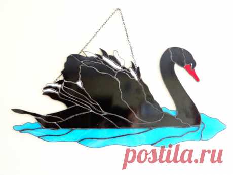 Cisne negro Vidriera atrapasol Patito feo Colgante de pared Panel de ventana Arte de pared de cisne Pájaro Regalo amante de los pájaros Pájaro Pájaro blanco Hecho a mano - Etsy Chile