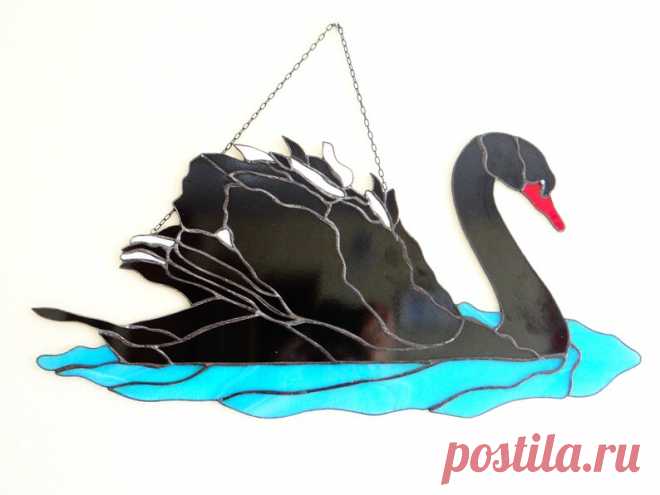 Cisne negro Vidriera atrapasol Patito feo Colgante de pared Panel de ventana Arte de pared de cisne Pájaro Regalo amante de los pájaros Pájaro Pájaro blanco Hecho a mano - Etsy Chile
