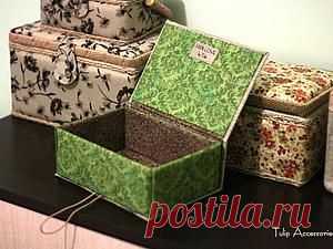Шкатулка из картона своими руками - Ярмарка Мастеров - ручная работа, handmade