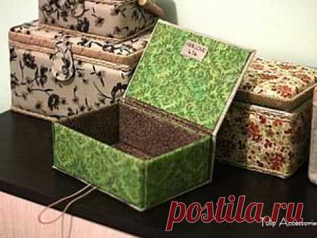 Шкатулка из картона своими руками - Ярмарка Мастеров - ручная работа, handmade