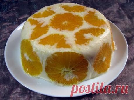 Желейный торт с фруктами (без выпечки) - YouTube